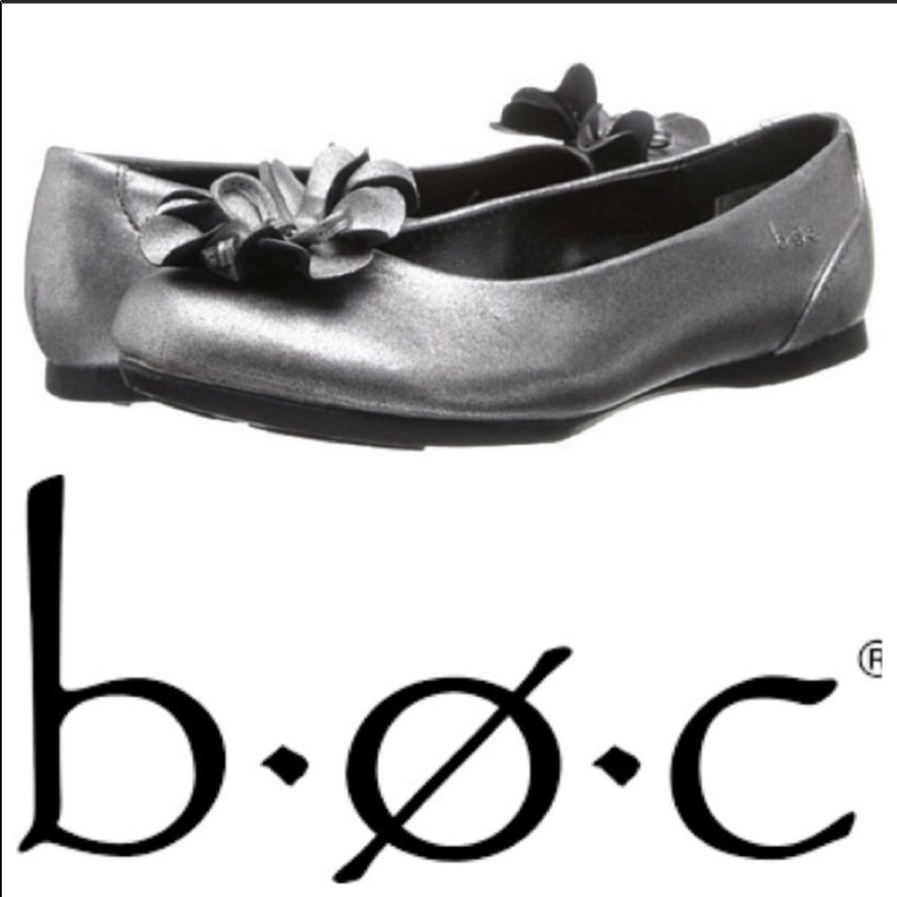 B.O.C. Silver Sparkle girl shoes size 3